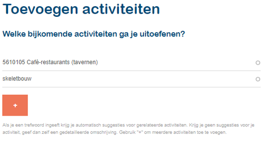 Toevoegen van activiteiten